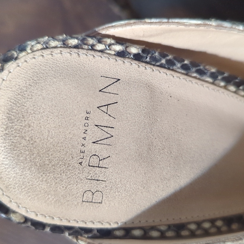 Alexandre Birman Latoya Metallic Python Mule - Picture 12 of 12